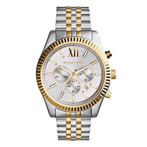 michael kors silver boyfriend watch